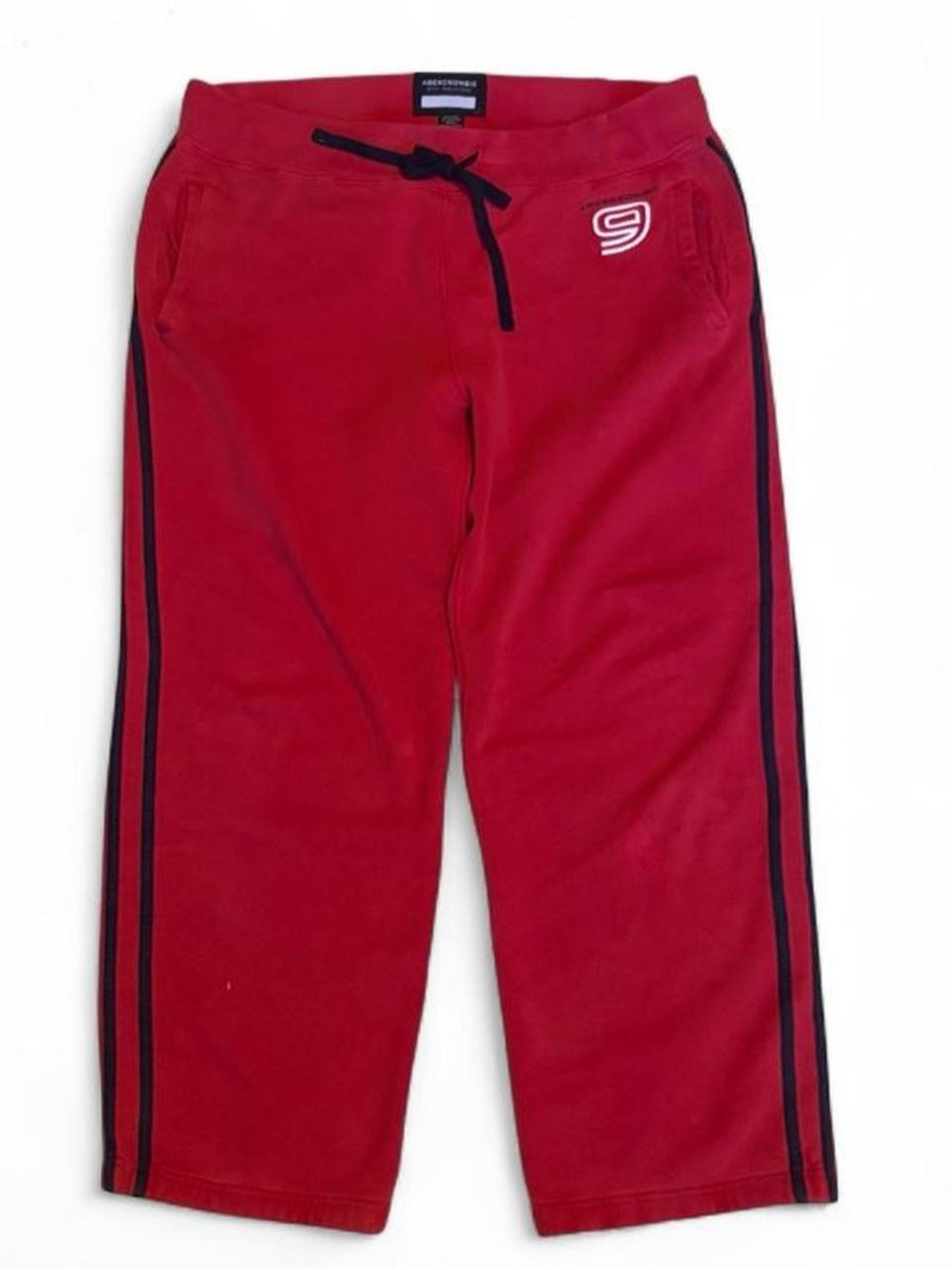 Y2K vintage Abercrombie Gym Issue heavyweight red sweat track pants